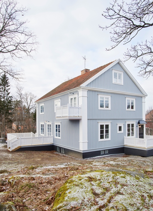 Stocksundsvilla fasadrenovering.
