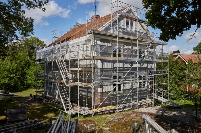 Stocksundsvilla fasadrenovering