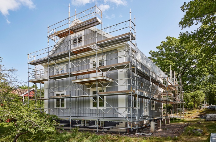 Stocksundsvilla fasadrenovering